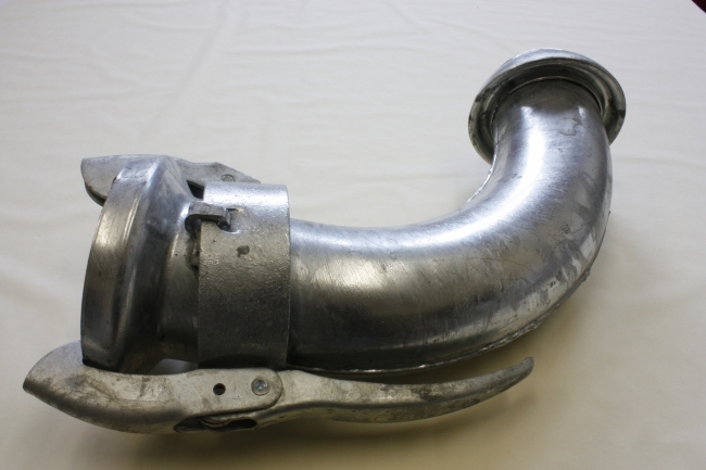 Perrot Type C11, Bocht 45°of 90°, voorzien van mannelijke en vrouwelijke koppelingen. 