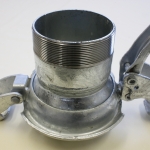 Bauer Type S74, Male coupling, with lever ring, male threaded. 